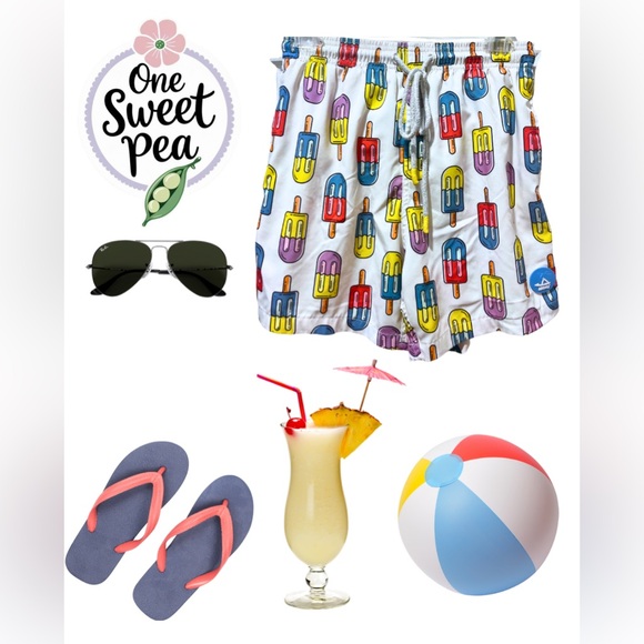 Colorful Popsicle Print Shorts - Picture 7 of 7